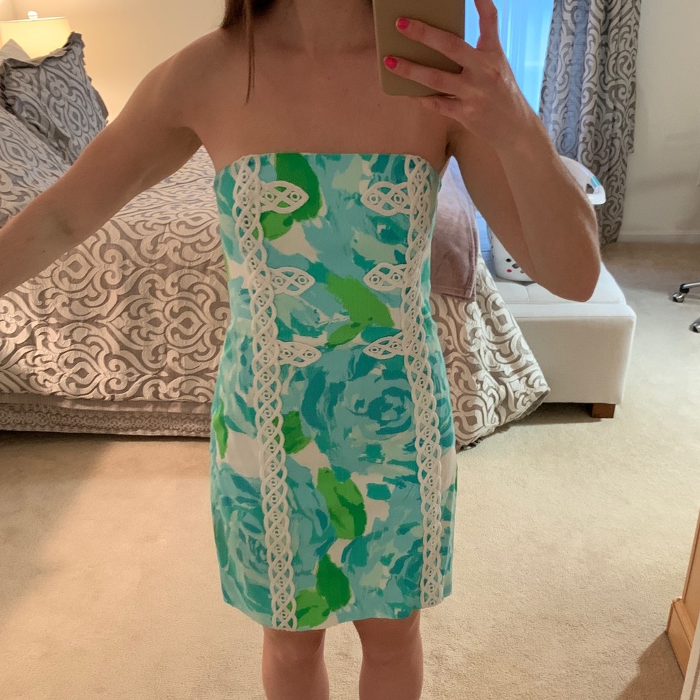 Lilly Pulitzer strapless dress